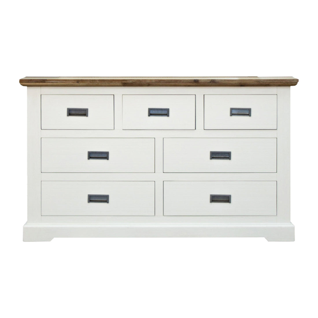 Orville Dresser 7 Chest of Drawers Solid Wood Storage Cabinet - Multi Color-Furniture &gt; Bedroom-PEROZ Accessories