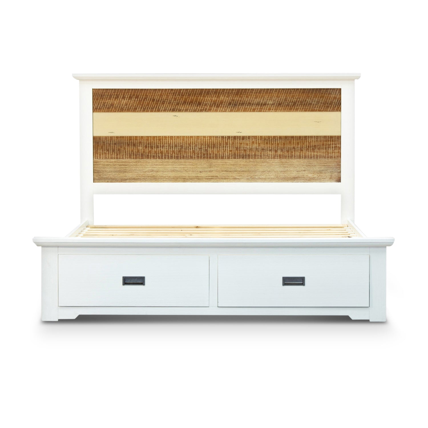 Orville 5pc King Bed Frame Suite Bedside Dresser Furniture Package - Multi Color-Furniture &gt; Bedroom-PEROZ Accessories
