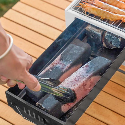 Foldable Portable Charcoal Frying Grill Grilling Outdoor Tabletop BBQ Grill For Camping Hiking Picnics-Appliances &gt; Kitchen Appliances-PEROZ Accessories