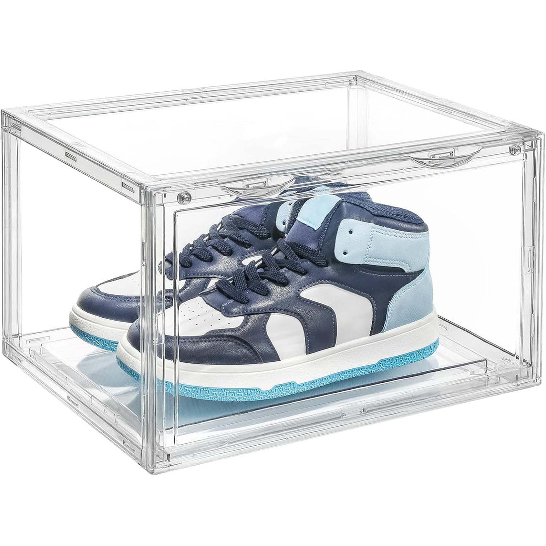 1 Pack Large Acrylic Shoe Box Storage Side Door Open Stackable Boxes Transparent Clear Display Case-Home &amp; Garden &gt; Storage-PEROZ Accessories