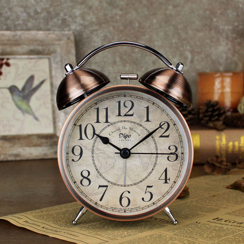 Dual Alarm Clock Twin Bell Alarm Clock, Bedroom Table Desk Alarm Clock Backlight-Home &amp; Garden &gt; Decor-PEROZ Accessories
