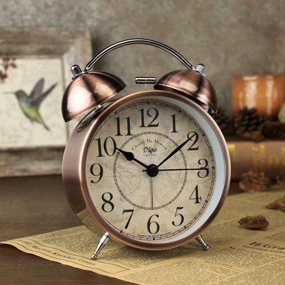 Dual Alarm Clock Twin Bell Alarm Clock, Bedroom Table Desk Alarm Clock Backlight-Home &amp; Garden &gt; Decor-PEROZ Accessories