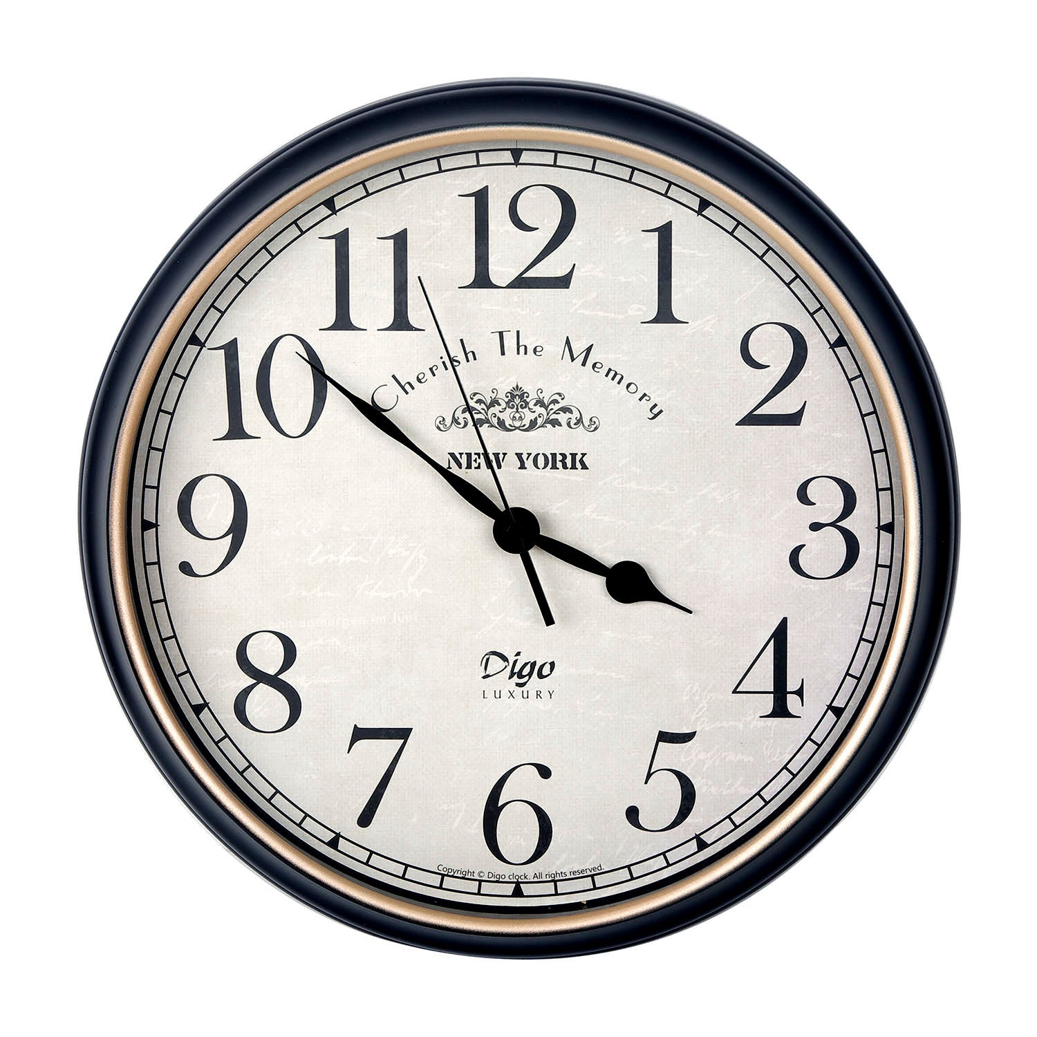 Wall Clock Large 41cm Silent Home Wall Decor Retro Clock for Living Room Kitchen Home Office-Home &amp; Garden &gt; Decor-PEROZ Accessories