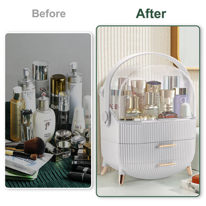Make up Organizers Storage Vanity Cosmetics Skincare Display Cases Countertop Bathroom Gifts for Women-Health &amp; Beauty &gt; Cosmetic Storage-PEROZ Accessories