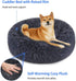 Soft Dog Bed Round Washable Plush Pet Kennel Cat Bed Mat Sofa Small 50cm-Pet Care > Dog Supplies-PEROZ Accessories
