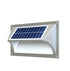 Solar Step Light – Warm White with Silver Case-Home & Garden > Garden Lights-PEROZ Accessories