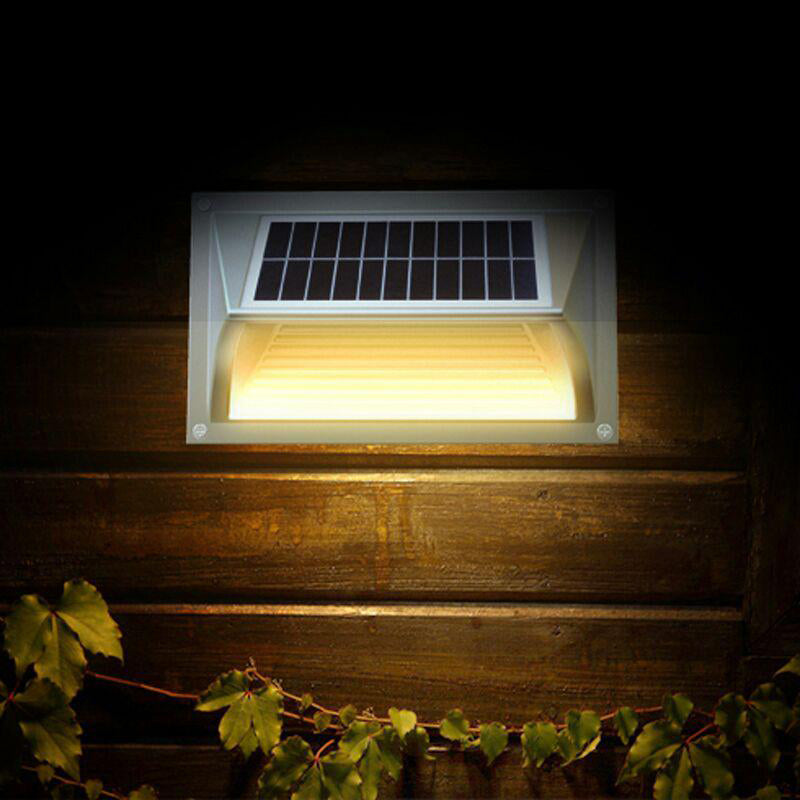 Solar Step Light – Warm White with Silver Case-Home &amp; Garden &gt; Garden Lights-PEROZ Accessories