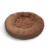 Pet Dog Bedding Warm Plush Round Comfortable Dog Nest Light Coffee Large 90cm-Pet Beds-PEROZ Accessories