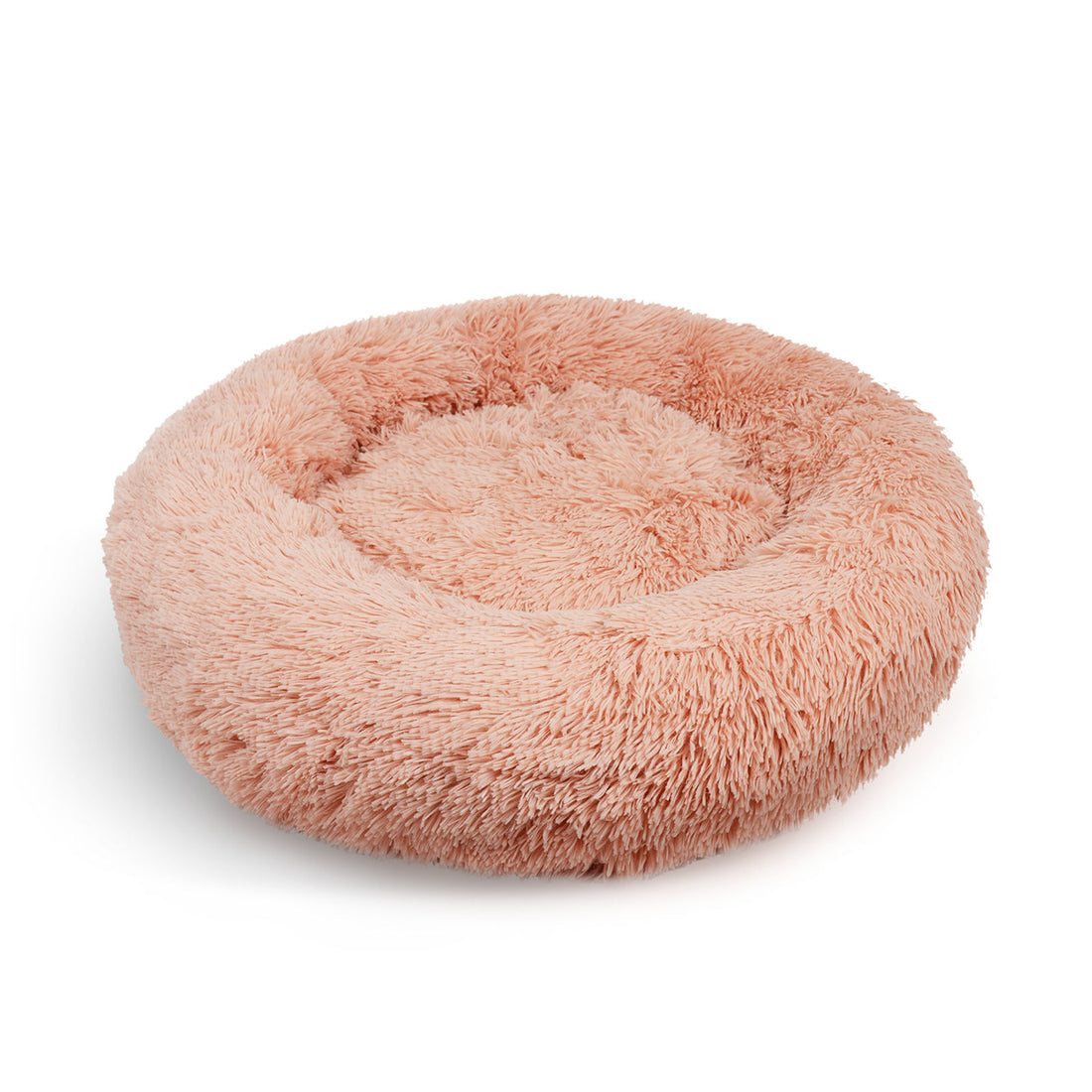 Pet Dog Bedding Warm Plush Round Comfortable Nest Comfy Sleeping kennel Pink Large 90cm-Pet Beds-PEROZ Accessories