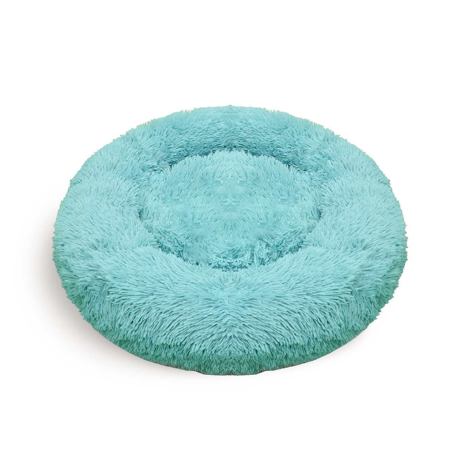Pet Dog Bedding Warm Plush Round Comfortable Nest Comfy Sleeping kennel Green Large 90cm-Pet Beds-PEROZ Accessories