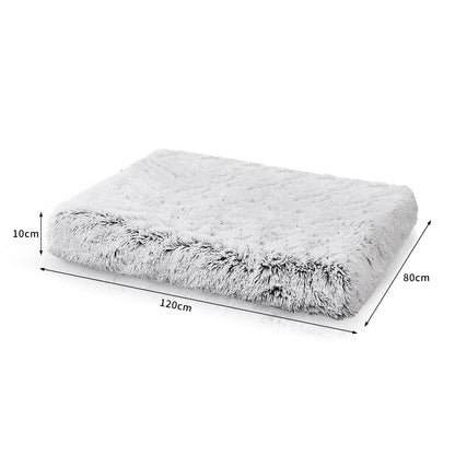 Pet Dog Crate Cage Kennel Bed Mat Sleeping Pad Fluffy Plush Soft Washable XXL-Pet Beds-PEROZ Accessories