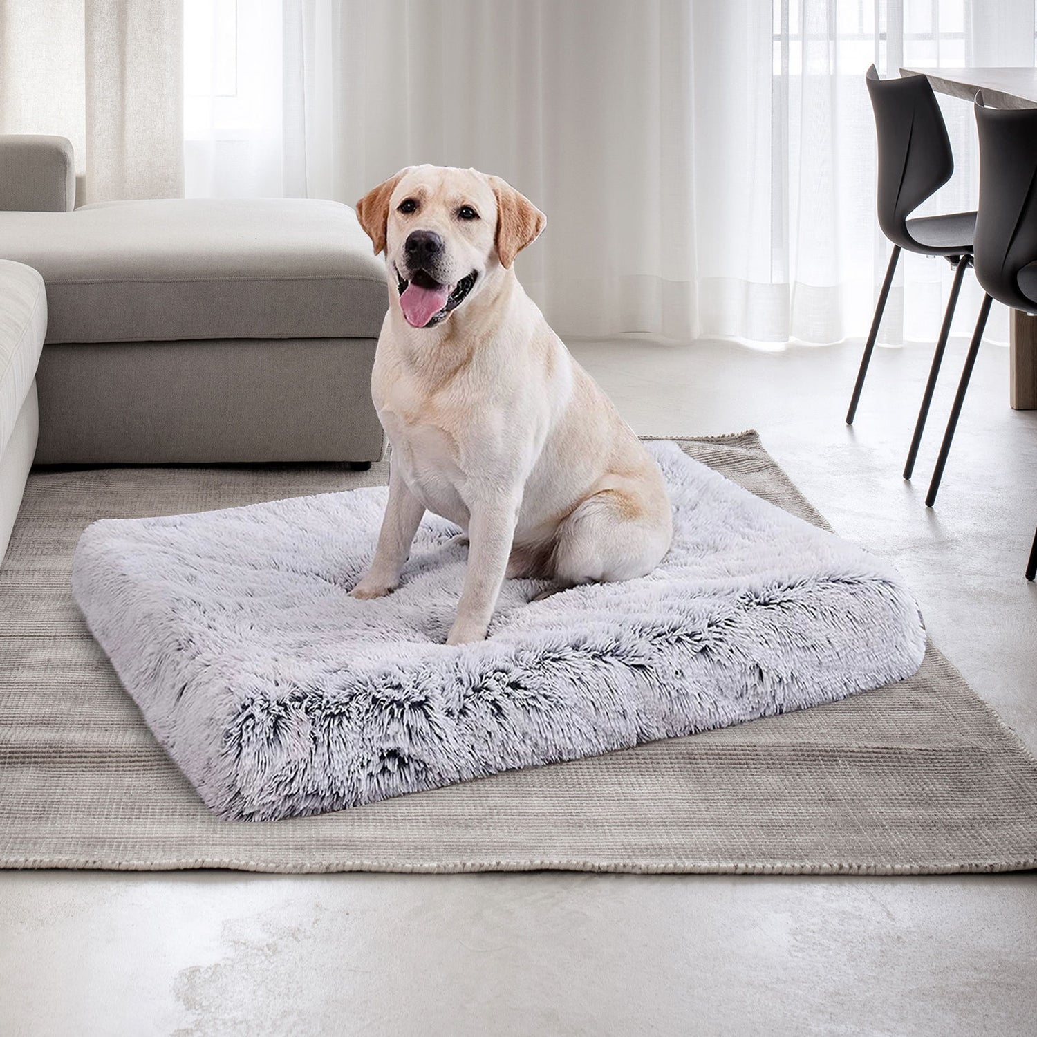 Pet Dog Crate Cage Kennel Bed Mat Sleeping Pad Fluffy Plush Soft Washable XXL-Pet Beds-PEROZ Accessories