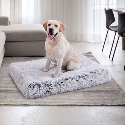Pet Dog Crate Cage Kennel Bed Mat Sleeping Pad Fluffy Plush Soft Washable XXL-Pet Beds-PEROZ Accessories