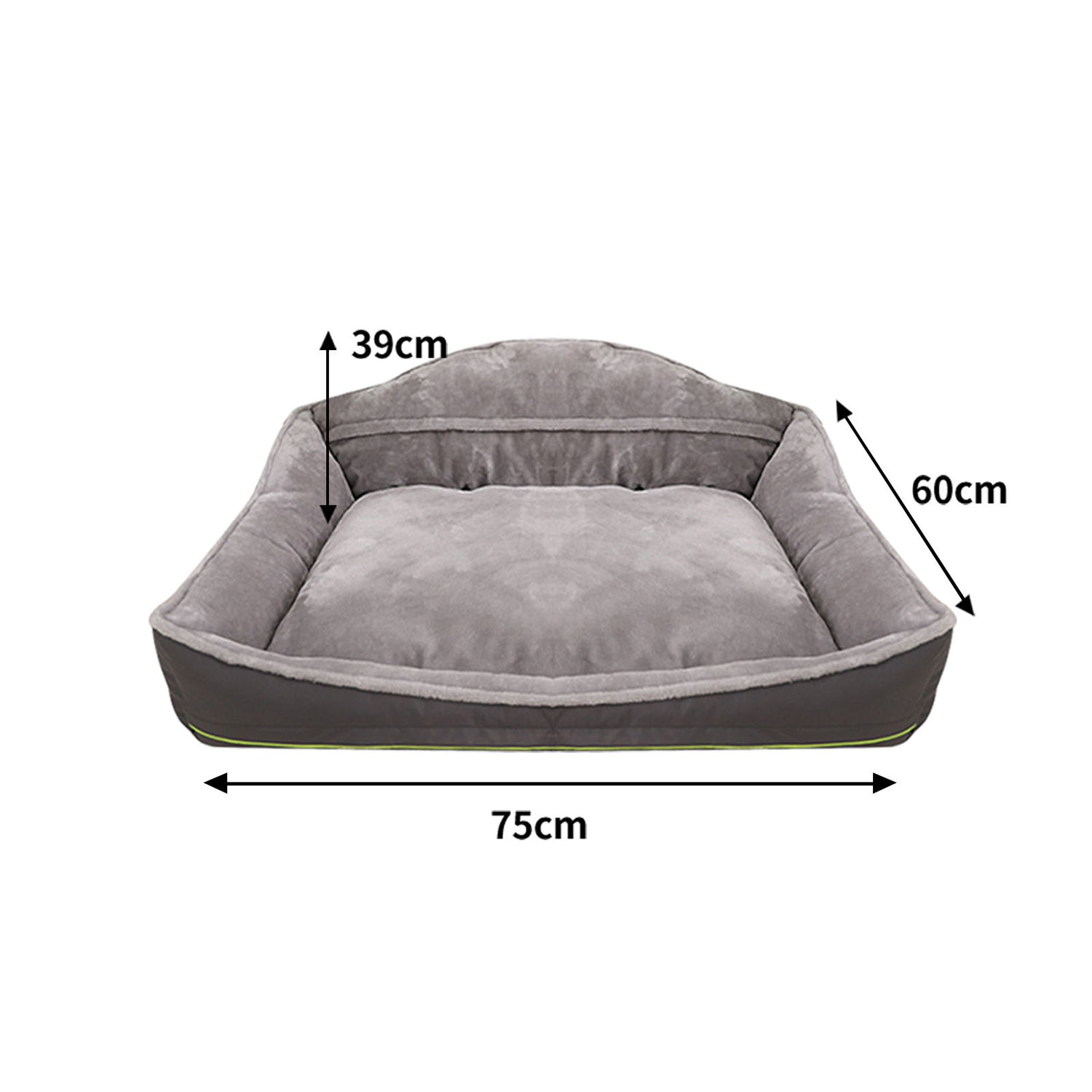 Sofa-Style Dog Bed Waterproof Washable Soft High Back Comfy Sleeping Kennel M-Pet Beds-PEROZ Accessories