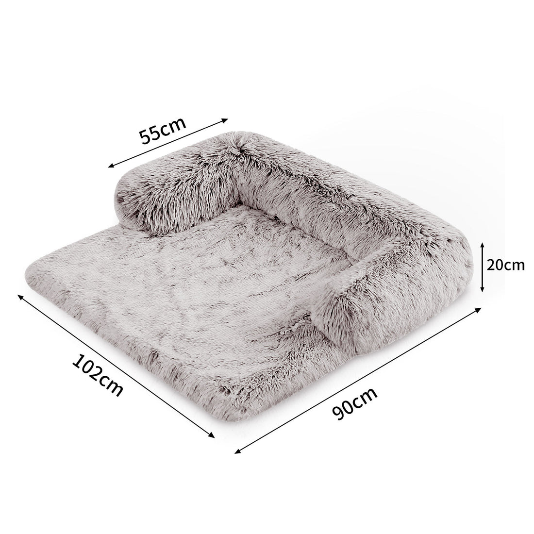Pet Sofa Bed Dog Calming Sofa Cover Protector Cushion Plush Mat L-Pet Beds-PEROZ Accessories