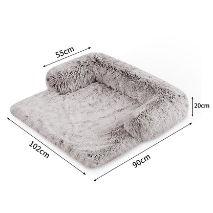 Pet Sofa Bed Dog Calming Sofa Cover Protector Cushion Plush Mat L-Pet Beds-PEROZ Accessories