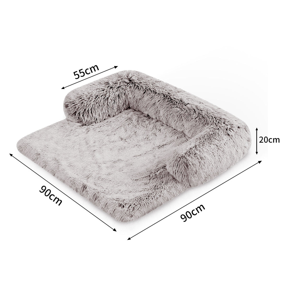 Pet Sofa Bed Dog Calming Sofa Cover Protector Cushion Plush Mat M-Pet Beds-PEROZ Accessories