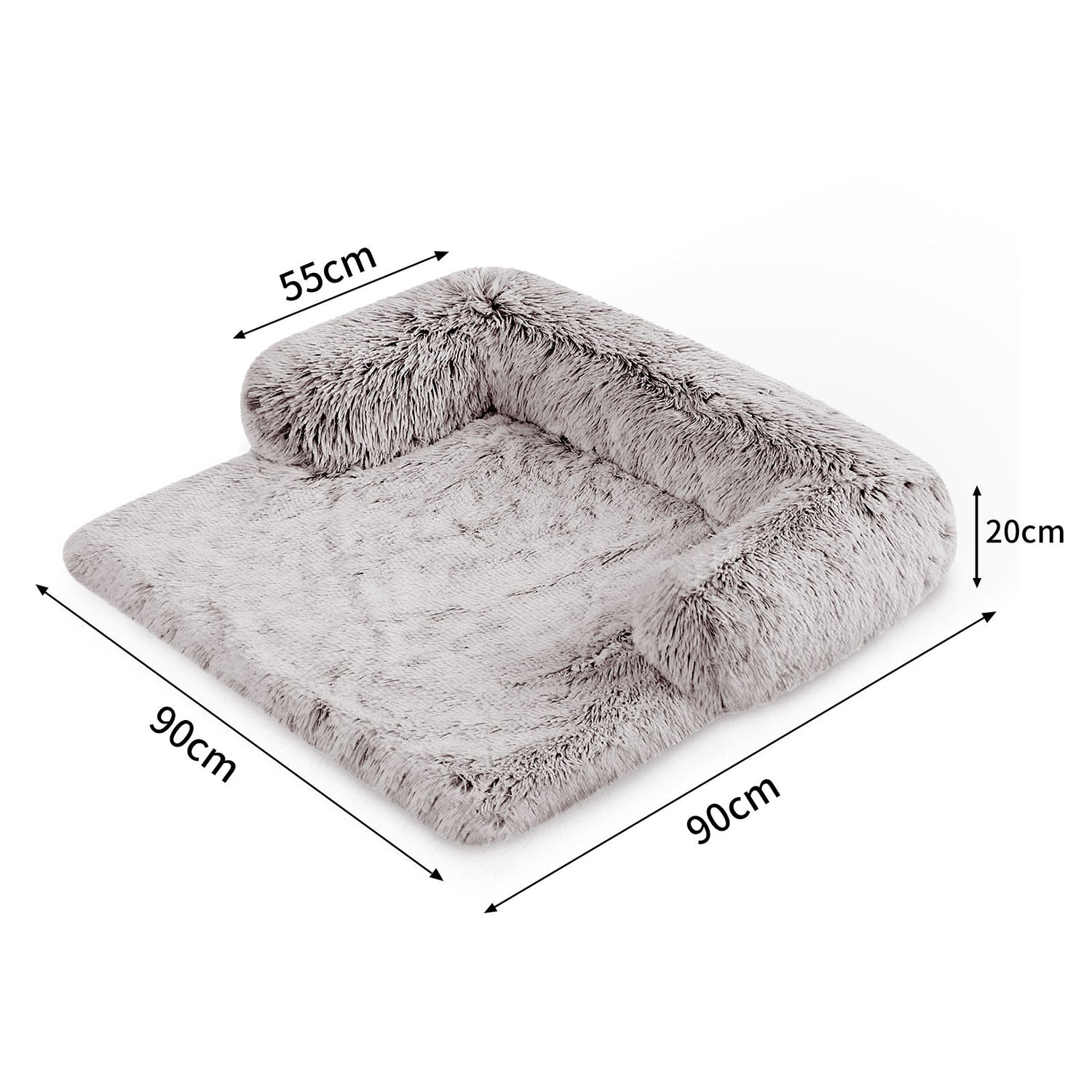 Pet Sofa Bed Dog Calming Sofa Cover Protector Cushion Plush Mat M-Pet Beds-PEROZ Accessories