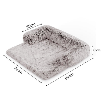 Pet Sofa Bed Dog Calming Sofa Cover Protector Cushion Plush Mat M-Pet Beds-PEROZ Accessories