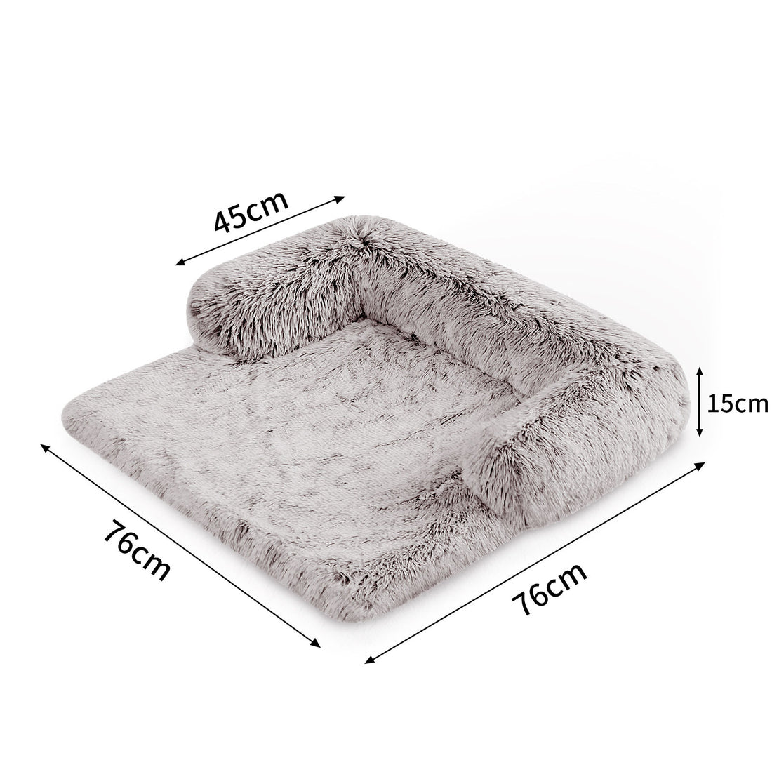 Pet Sofa Bed Dog Calming Sofa Cover Protector Cushion Plush Mat S-Pet Beds-PEROZ Accessories
