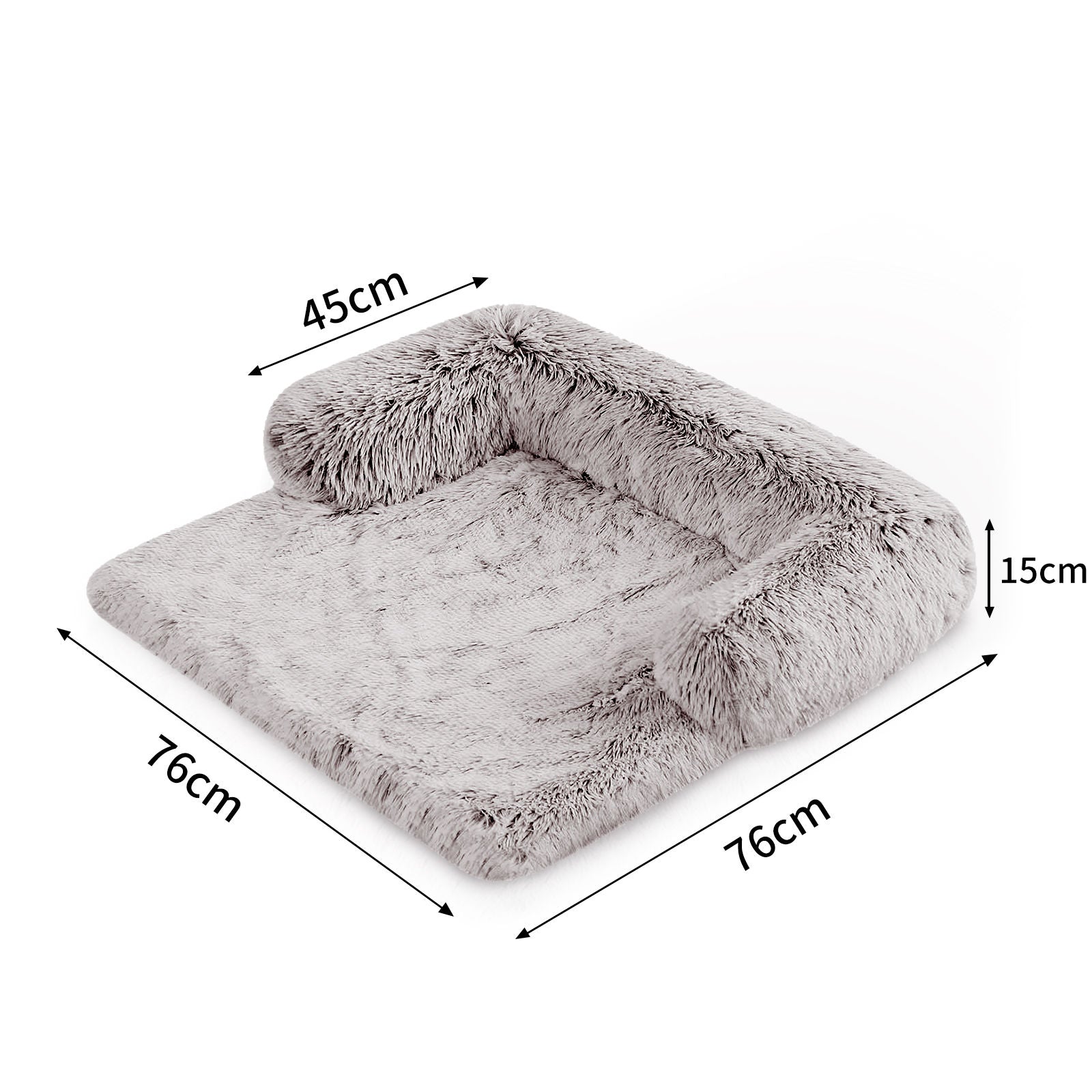 Pet Sofa Bed Dog Calming Sofa Cover Protector Cushion Plush Mat S-Pet Beds-PEROZ Accessories