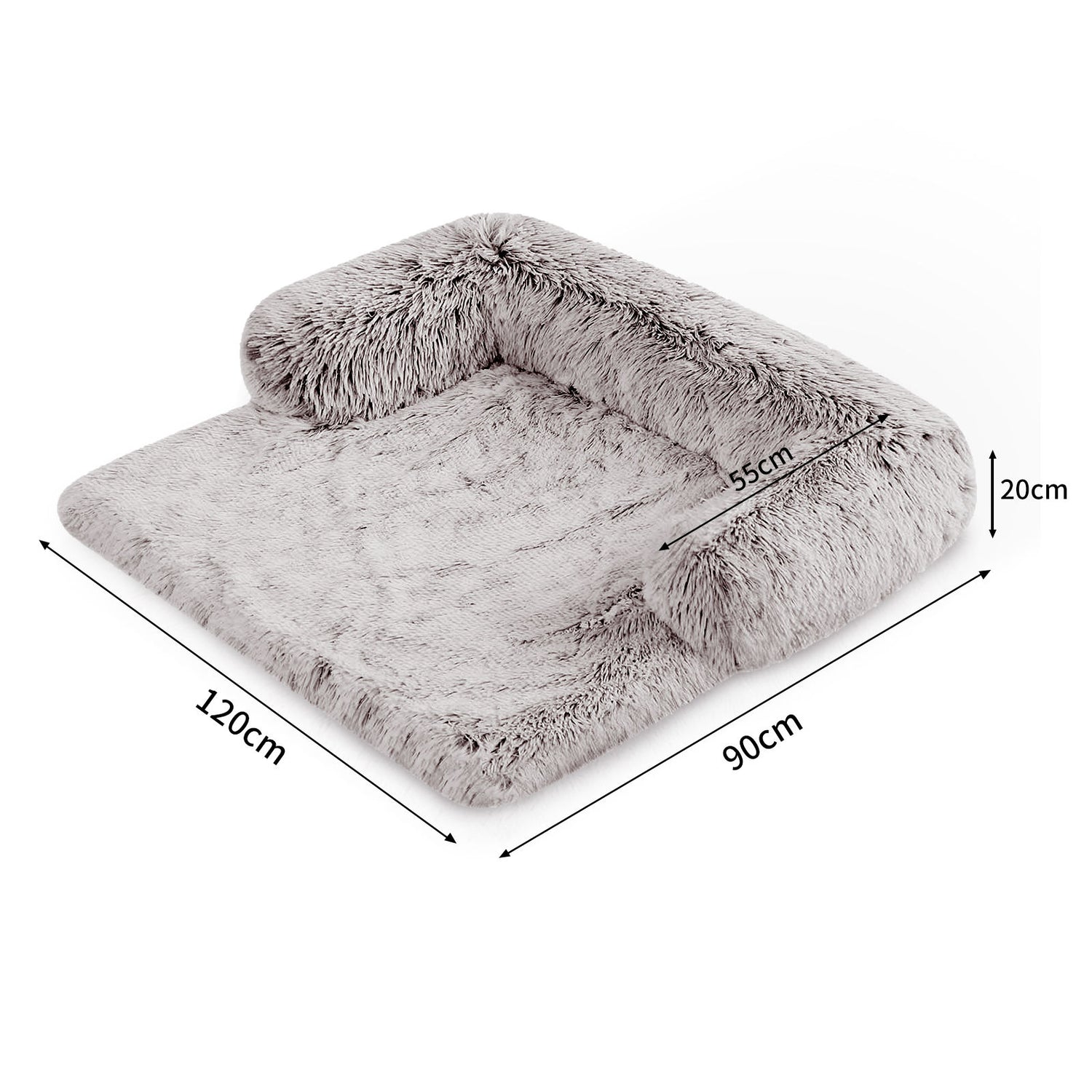 Pet Sofa Bed Dog Calming Sofa Cover Protector Cushion Plush Mat XL-Pet Beds-PEROZ Accessories