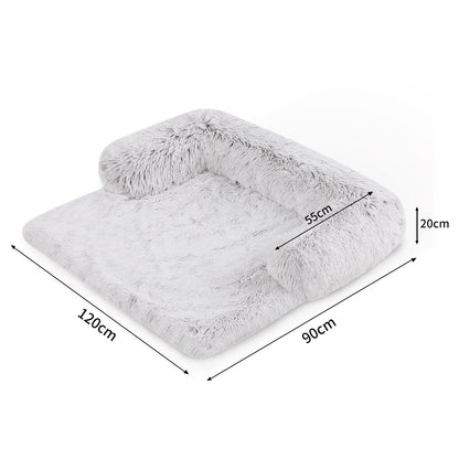 Kids Pet Sofa Bed Dog Cat Calming Waterproof Sofa Cover Protector Slipcovers XL-Pet Beds-PEROZ Accessories
