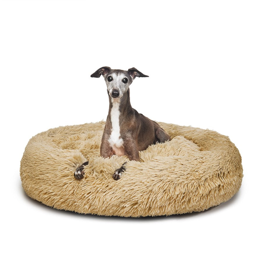 Fur King &quot;Aussie&quot; Calming Dog Bed - Medium - Brindle - 80 cm-Pet Beds-PEROZ Accessories