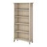 Salinas 5 Shelf Bookcase White-Bookcases & Shelves-PEROZ Accessories