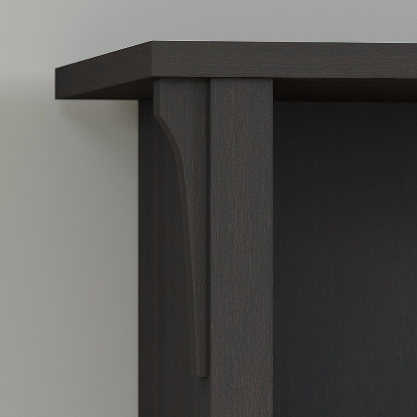 Salinas 5 Shelf Bookcase Black-Bookcases &amp; Shelves-PEROZ Accessories