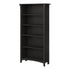 Salinas 5 Shelf Bookcase Black-Bookcases & Shelves-PEROZ Accessories