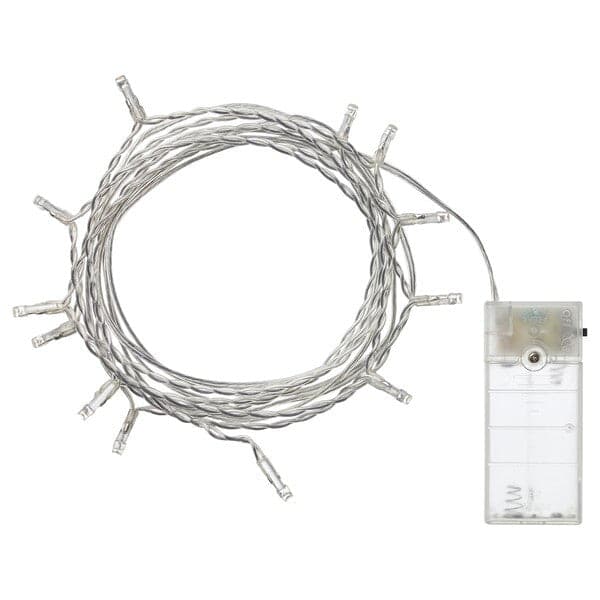 1 Set of 20 LED Plain Warm White Bulb Battery Powered String Lights Christmas Gift Home Wedding Party Bedroom Decoration Table Centrepiece-Occasions &gt; Lights-PEROZ Accessories