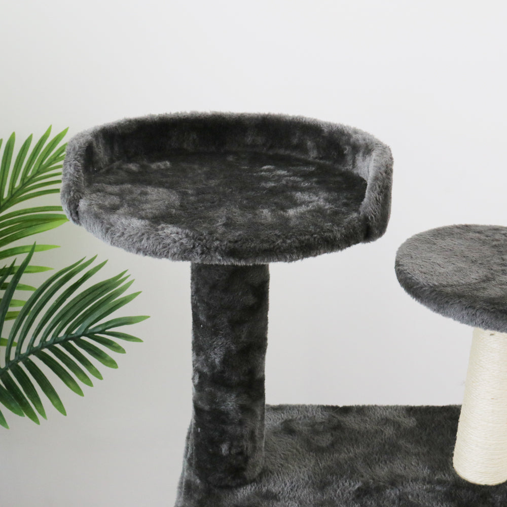 CATIO Chipboard Flannel Cat Scratching Tree - Abstract Deluxe 50x50x127cm-Pet Care &gt; Toys-PEROZ Accessories