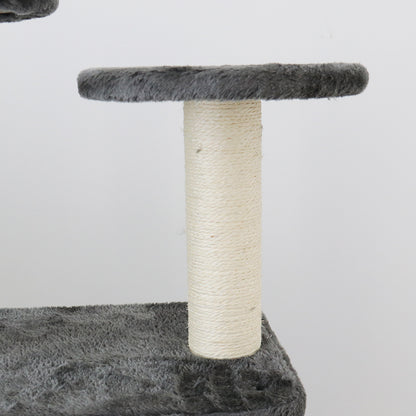 CATIO Chipboard Flannel Cat Scratching Tree - Abstract Deluxe 50x50x127cm-Pet Care &gt; Toys-PEROZ Accessories