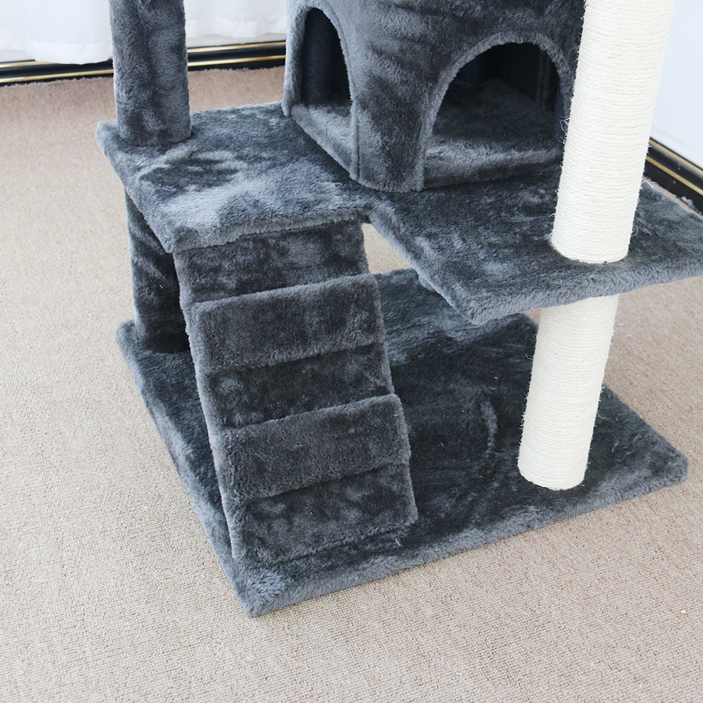 CATIO Chipboard Flannel Cat Scratching Tree - Abstract Deluxe 50x50x127cm-Pet Care &gt; Toys-PEROZ Accessories