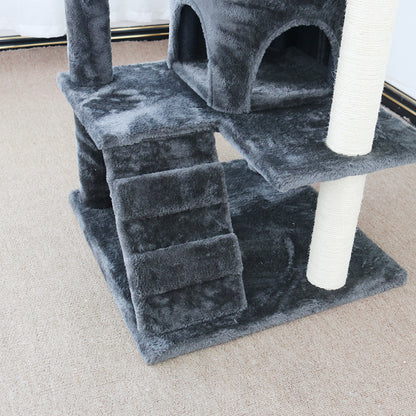 CATIO Chipboard Flannel Cat Scratching Tree - Abstract Deluxe 50x50x127cm-Pet Care &gt; Toys-PEROZ Accessories