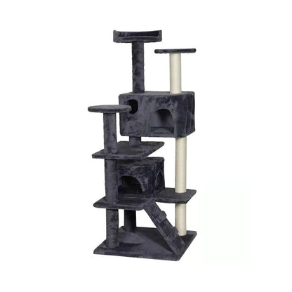 CATIO Chipboard Flannel Cat Scratching Tree - Abstract Deluxe 50x50x127cm-Pet Care &gt; Toys-PEROZ Accessories