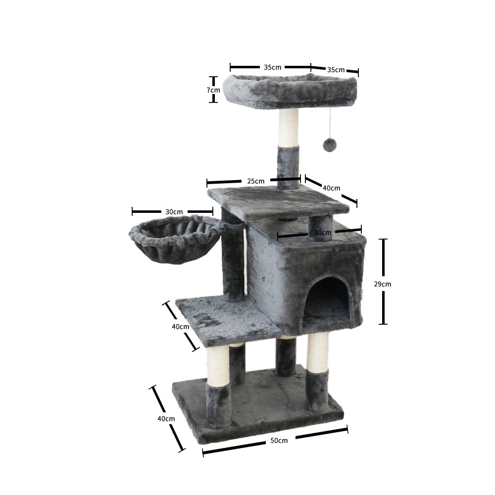 CATIO Chipboard Flannel Cat Scratching Tree - Abode 112cm-Pet Care &gt; Toys-PEROZ Accessories