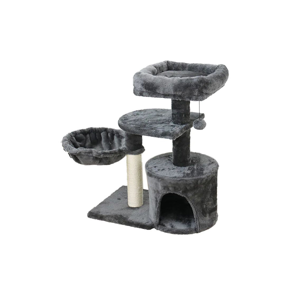 CATIO Chipboard Flannel Cat Scratching Tower - Cubby-Pet Care &gt; Cat Supplies-PEROZ Accessories