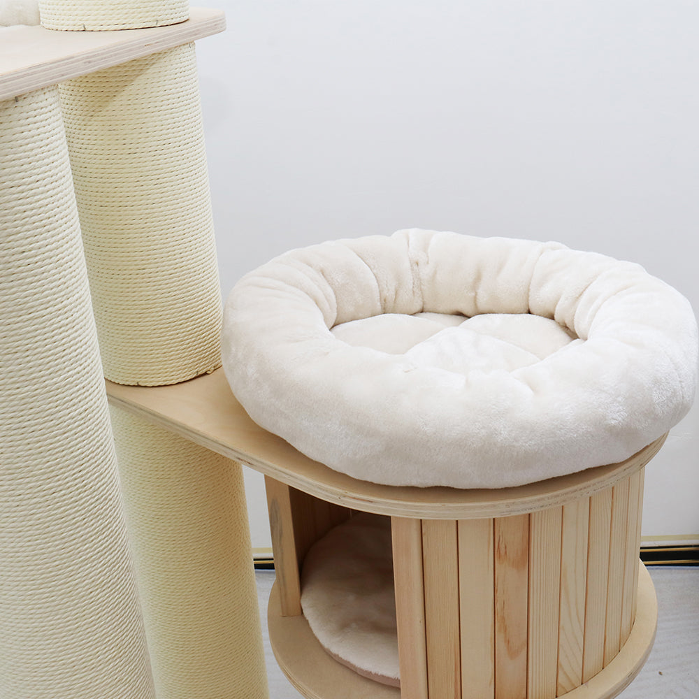CATIO VINTAGE Solid Wood Cat Climbing Tree Post Scratcher 176cm-Pet Care &gt; Toys-PEROZ Accessories