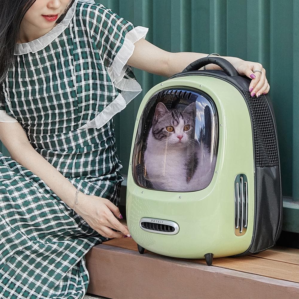 PETKIT Evertravel- Cat Backpack- Green-Pet Care &gt; Dog Supplies-PEROZ Accessories