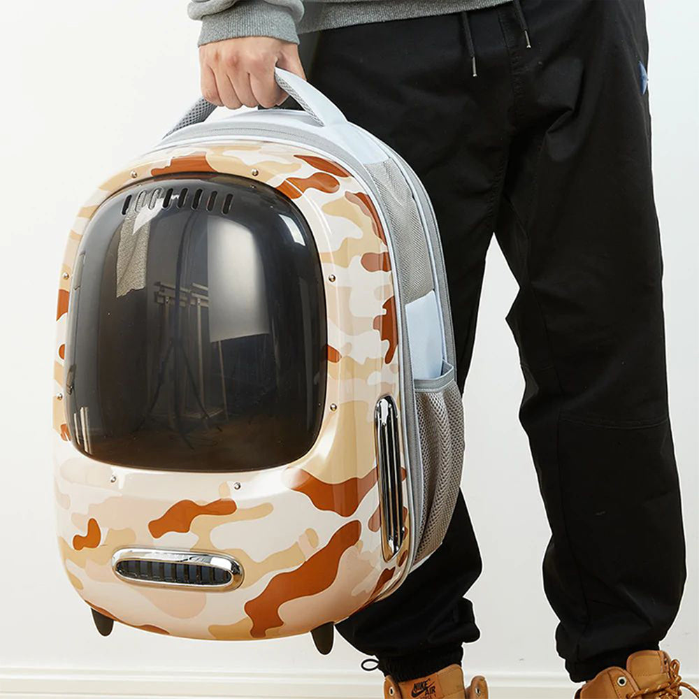 PETKIT Breezy 2 - Smart Cat Backpack - Desert Camon-Pet Care &gt; Cat Supplies-PEROZ Accessories