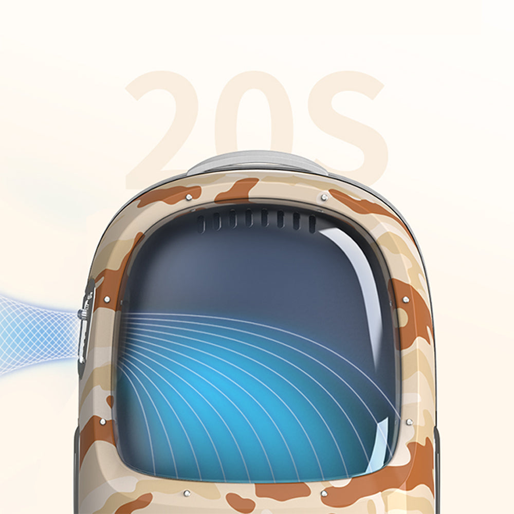 PETKIT Breezy 2 - Smart Cat Backpack - Desert Camon-Pet Care &gt; Cat Supplies-PEROZ Accessories
