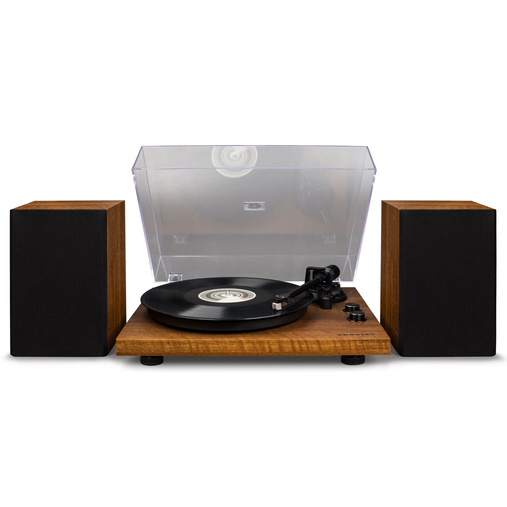 Crosley C62 Shelf System - Walnut-Audio &amp; Video &gt; Musical Instrument &amp; Accessories-PEROZ Accessories