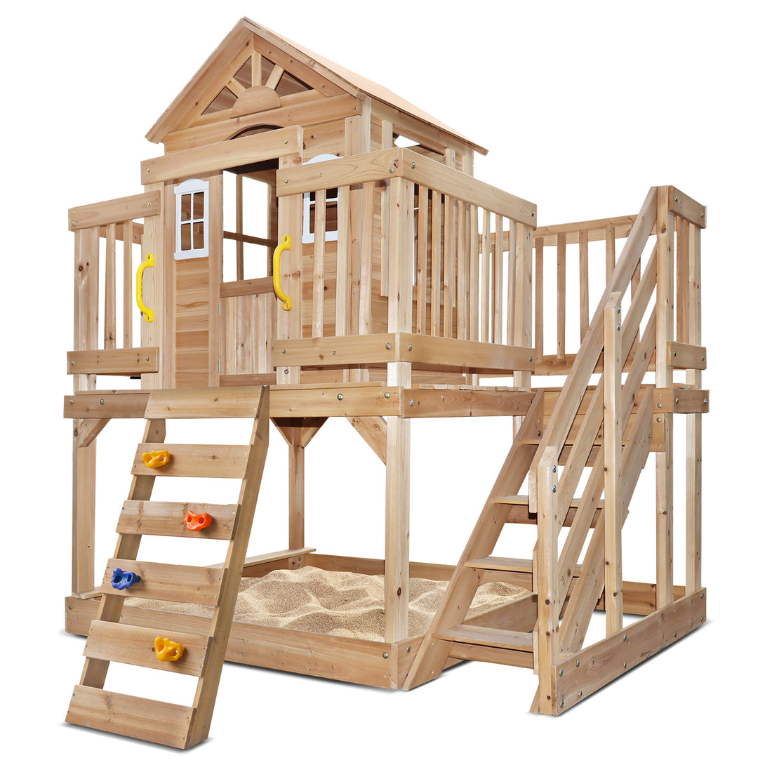 Lifespan Kids Silverton Play Centre With Rock Climbing Wall-Playhouses-PEROZ Accessories