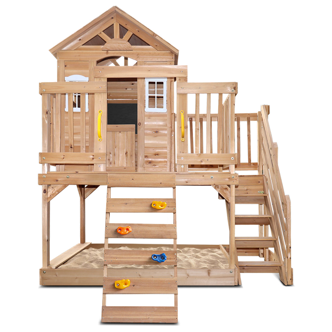 Lifespan Kids Silverton Play Centre With Rock Climbing Wall-Playhouses-PEROZ Accessories