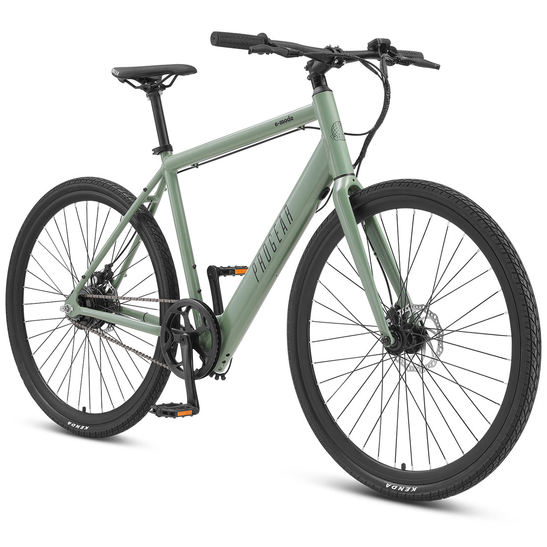 Progear Bikes E-Mode Urban E-Bike 700c*56cm in Olive-Sports &amp; Fitness &gt; Bikes &amp; Accessories-PEROZ Accessories