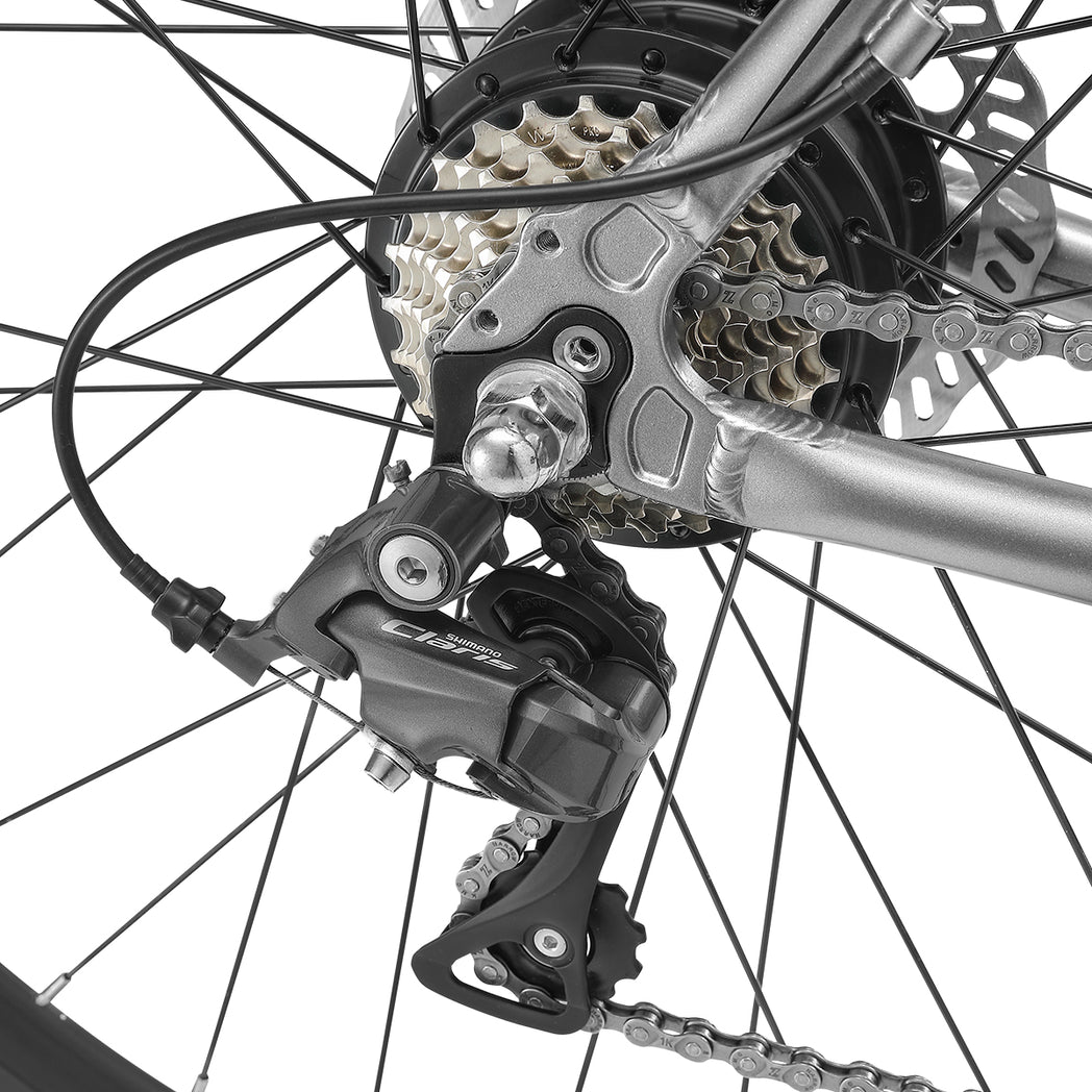 Progear Bikes E-Rush E-Road Bike 700*53cm Grey-Sports &amp; Fitness &gt; Bikes &amp; Accessories-PEROZ Accessories