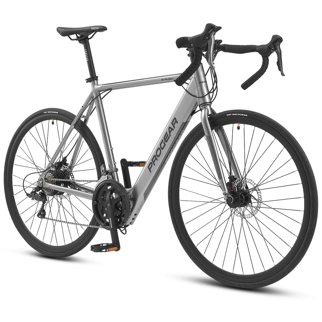 Progear Bikes E-Rush E-Road Bike 700*56cm Grey-Sports &amp; Fitness &gt; Bikes &amp; Accessories-PEROZ Accessories