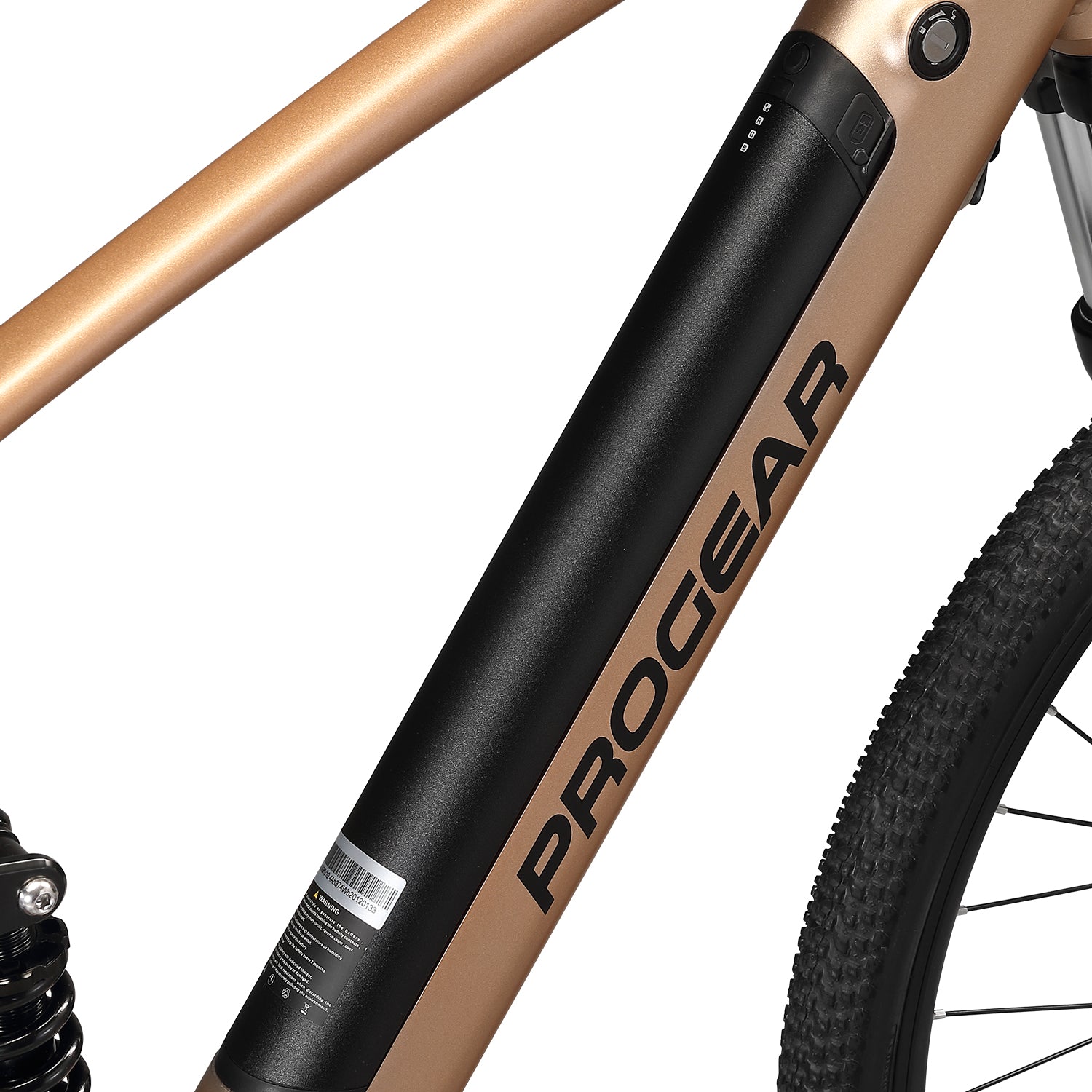 Progear Bikes E-Trail Dual Suspension E-Bike 27.5*18&quot; in Sandstorm-Sports &amp; Fitness &gt; Bikes &amp; Accessories-PEROZ Accessories